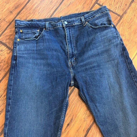 Levis 505 jeans men’s 40x32 Regular Straight Fit blue stretch work comfort - Picture 2 of 11